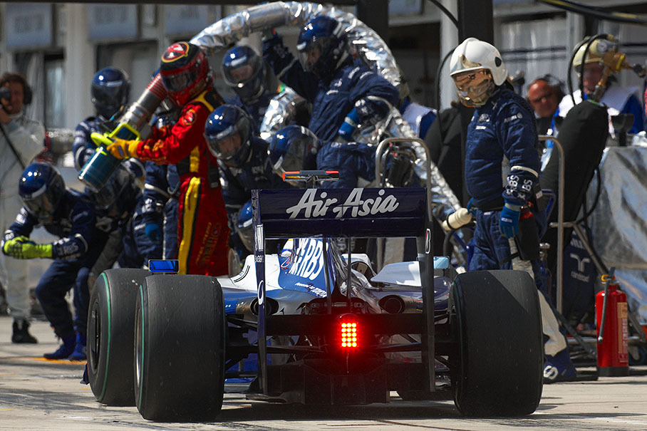 Pit stop of Nico Rosberg, Williams