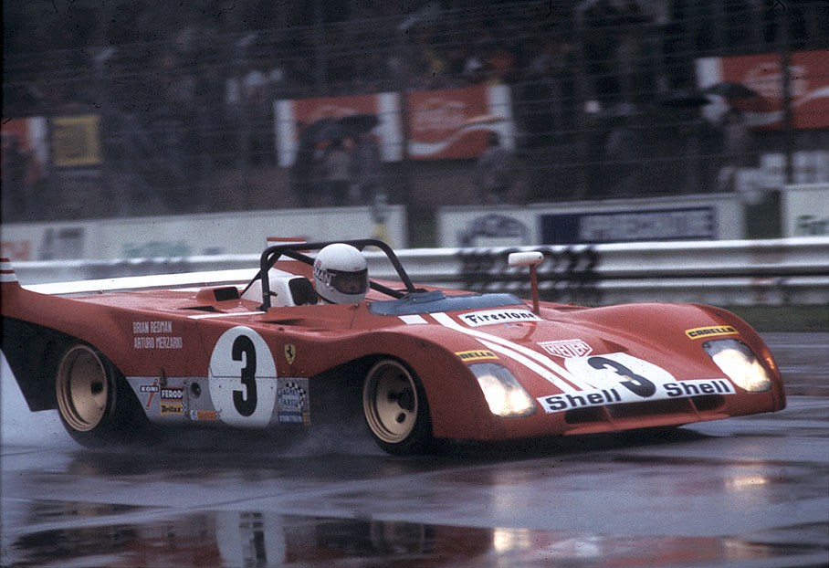 Brian Redman (GB) on the Ferrari 312 PB 0884