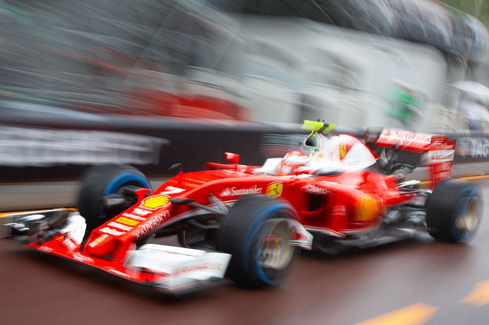 Kimi Raikkonen, Ferrari, driving out of the pits, Monte Carlo Grand Prix, 2016