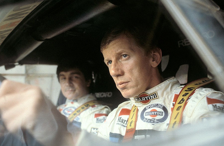 Walter Röhrl und Christian Geistdörfer im Würth Lancia Rally 037, Regensburg 1983