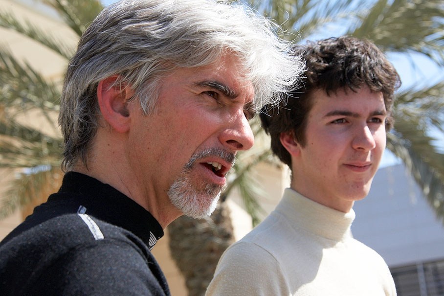 Damon Hill (Formula 1 World Champion 1996) with his son Joshua
