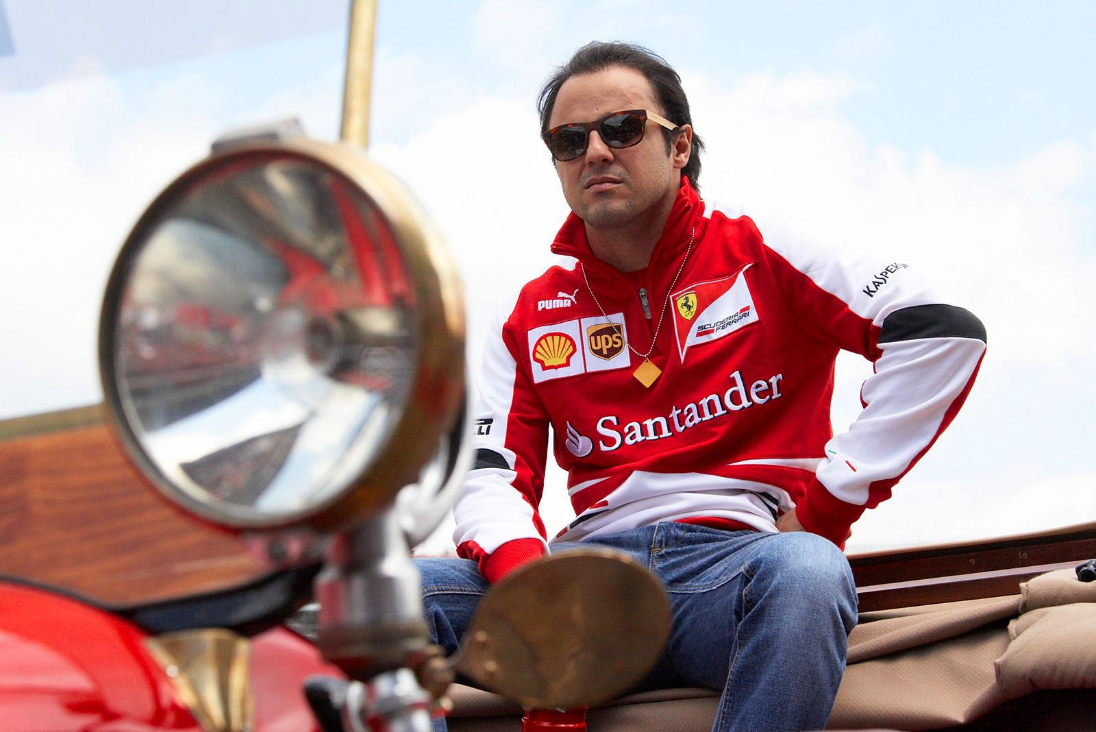 Felipe Massa on the drivers' parade