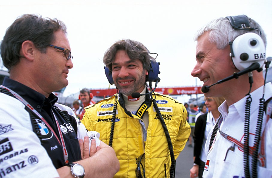 All (Ex-) Williams engineers: Frank Dernie, James Robinson of Jordan and Geoffrey Willis of BAR