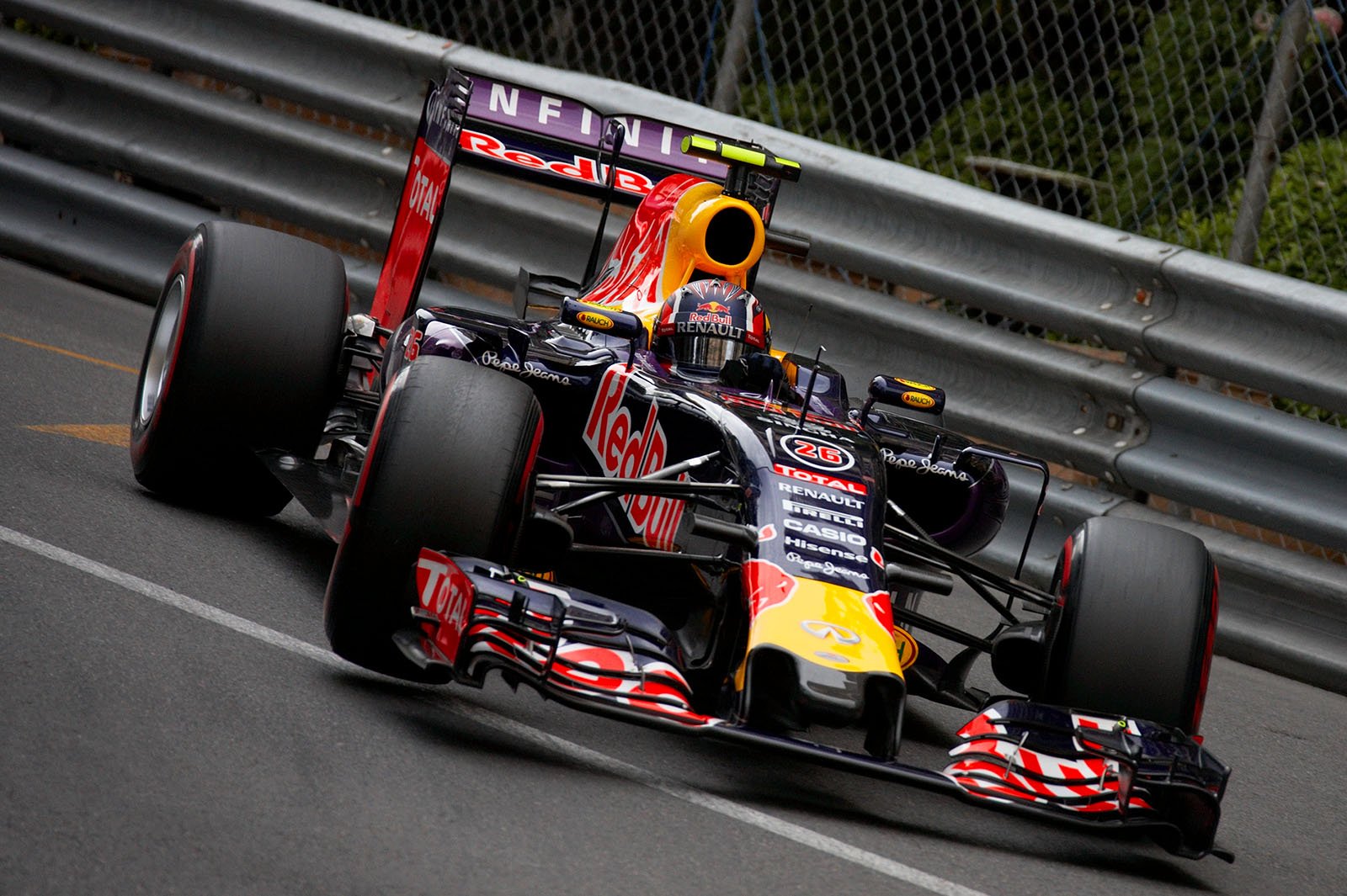 Daniil Kvyat, Red Bull-Renault, at Mirabeau, Monte Carlo Grand Prix, 2015