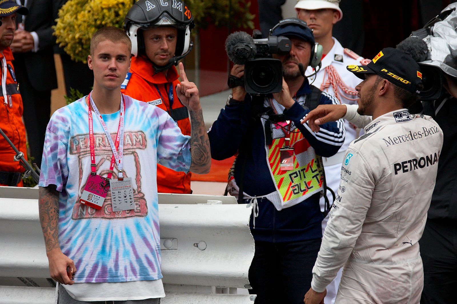 Justin Bieber at the Monaco Grand Prix, 2016