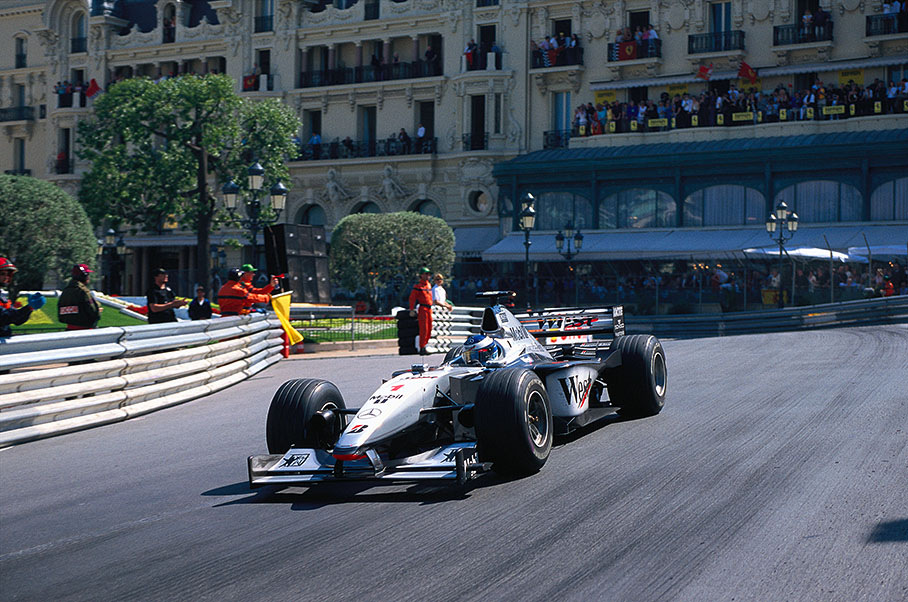 Mika Hakkinen, McLaren-Mercedes, finishing 3rd