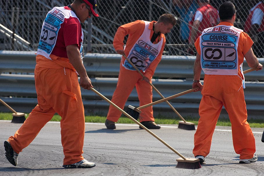 Canadian marshal's folklore 'broom dance' ;)