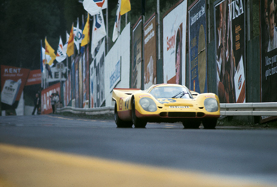 Hans Laine (SF) and Gijs van Lennep (NL) become fifth placed with the Porsche 917K #021 which was entered by Racing Team AAW