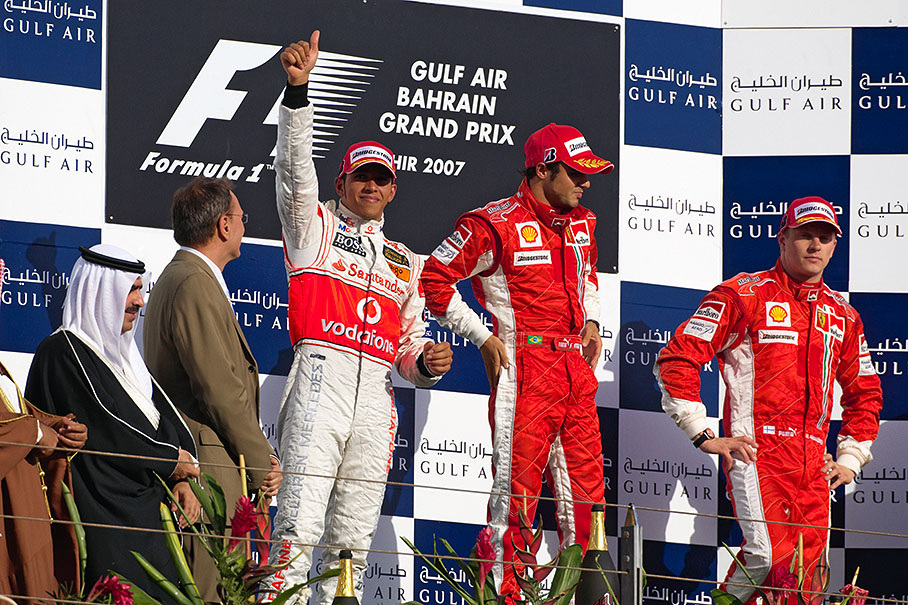 Another thumbs-up from Lewis Hamilton