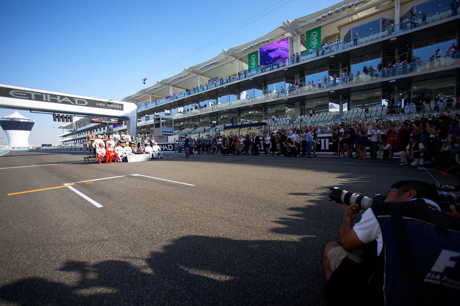 Final drivers group shot, Abu Dhabi Grand Prix, 2014
