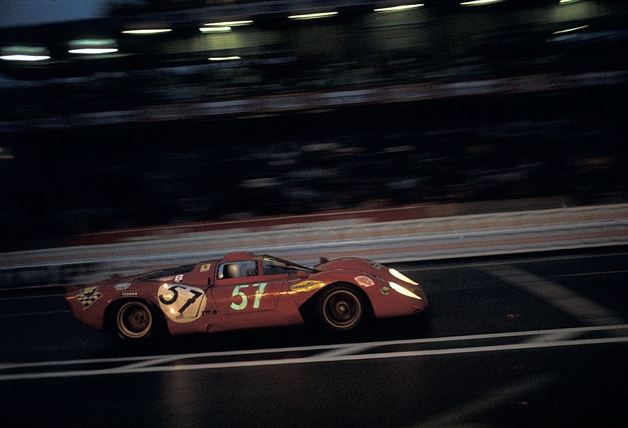 Chuck Parsons (USA) and Tony Adamowicz (USA) on Ferrari 312 P Coupe #0872
