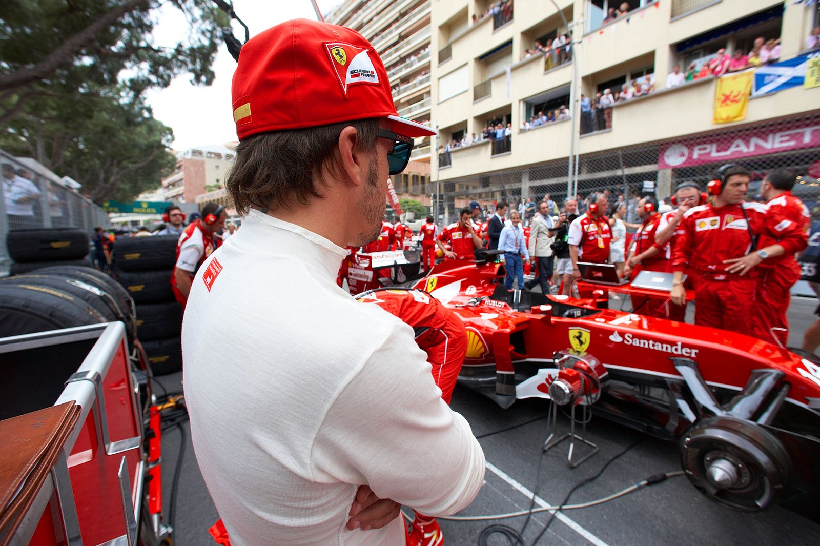 Ferrari driver Fernando Alonso will start from 5th on the grid, Monaco Grand Prix, 2014