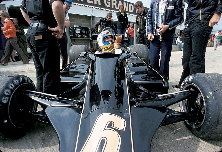 Gunnar Nilsson in his Lotus-Cosworth