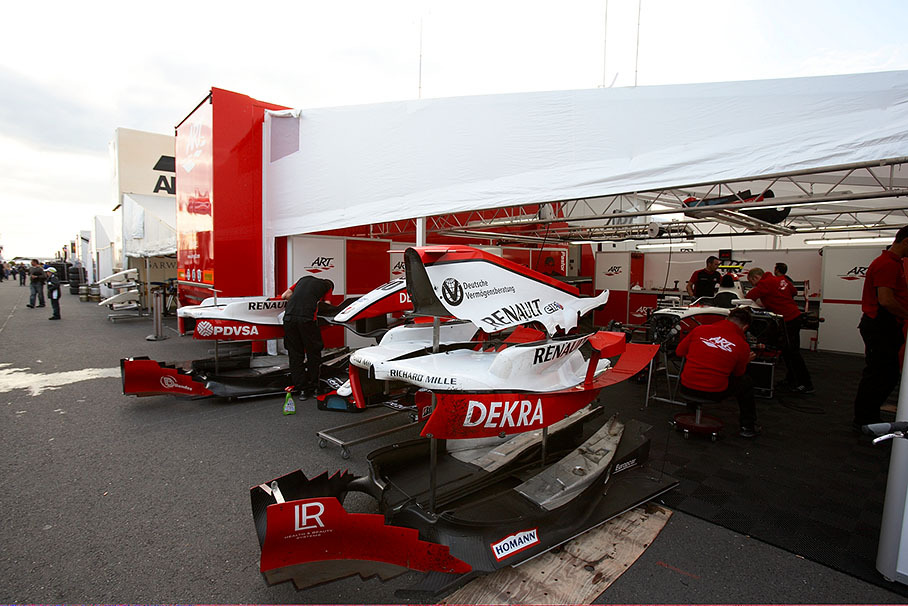 GP2 paddock