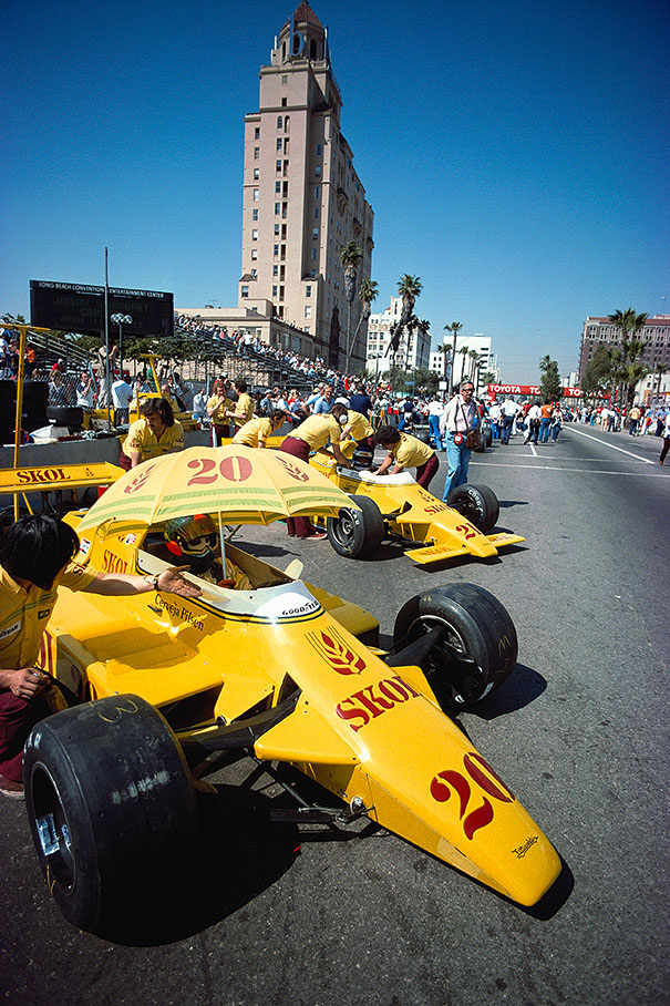 The Fittipaldi team with their drivers Emerson Fittipaldi and newcomer Keke Rosberg