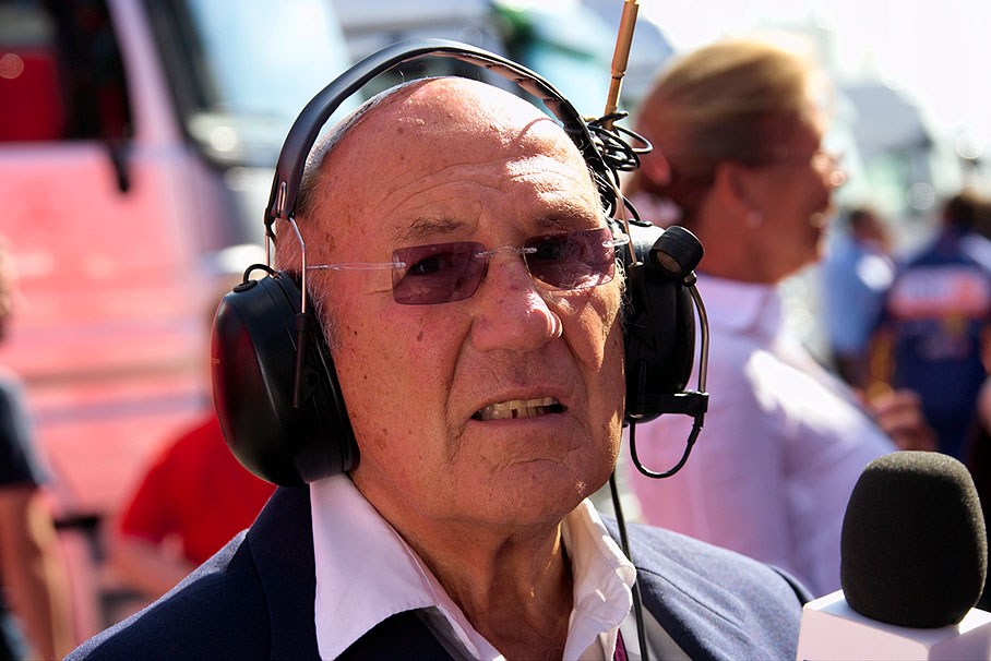 Racing legend Sir Stirling Moss reports for BBC