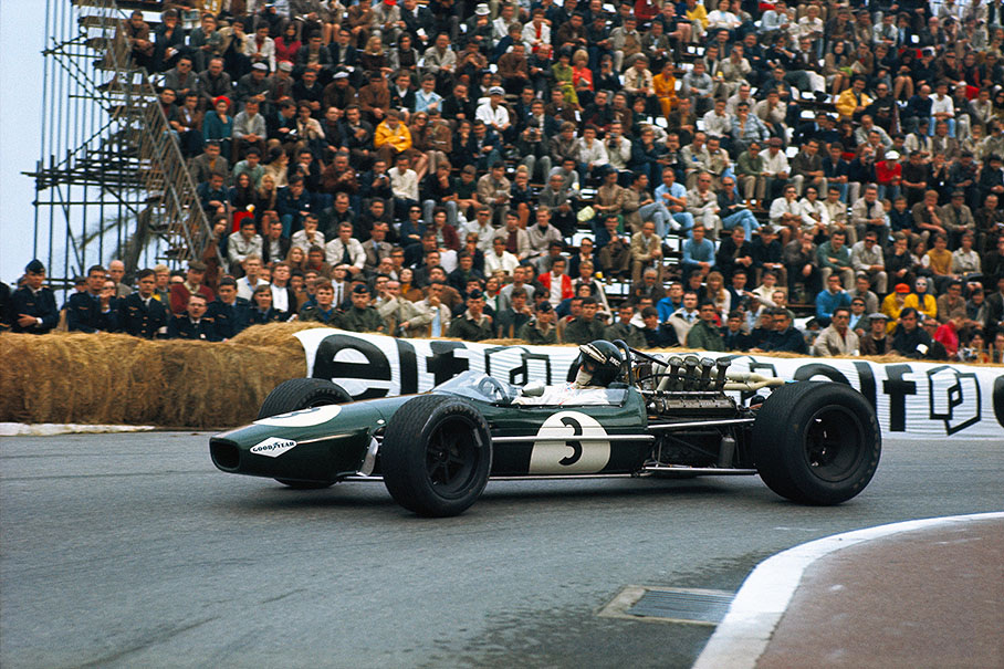 Jochen Rindt on Brabham-Repco BT24