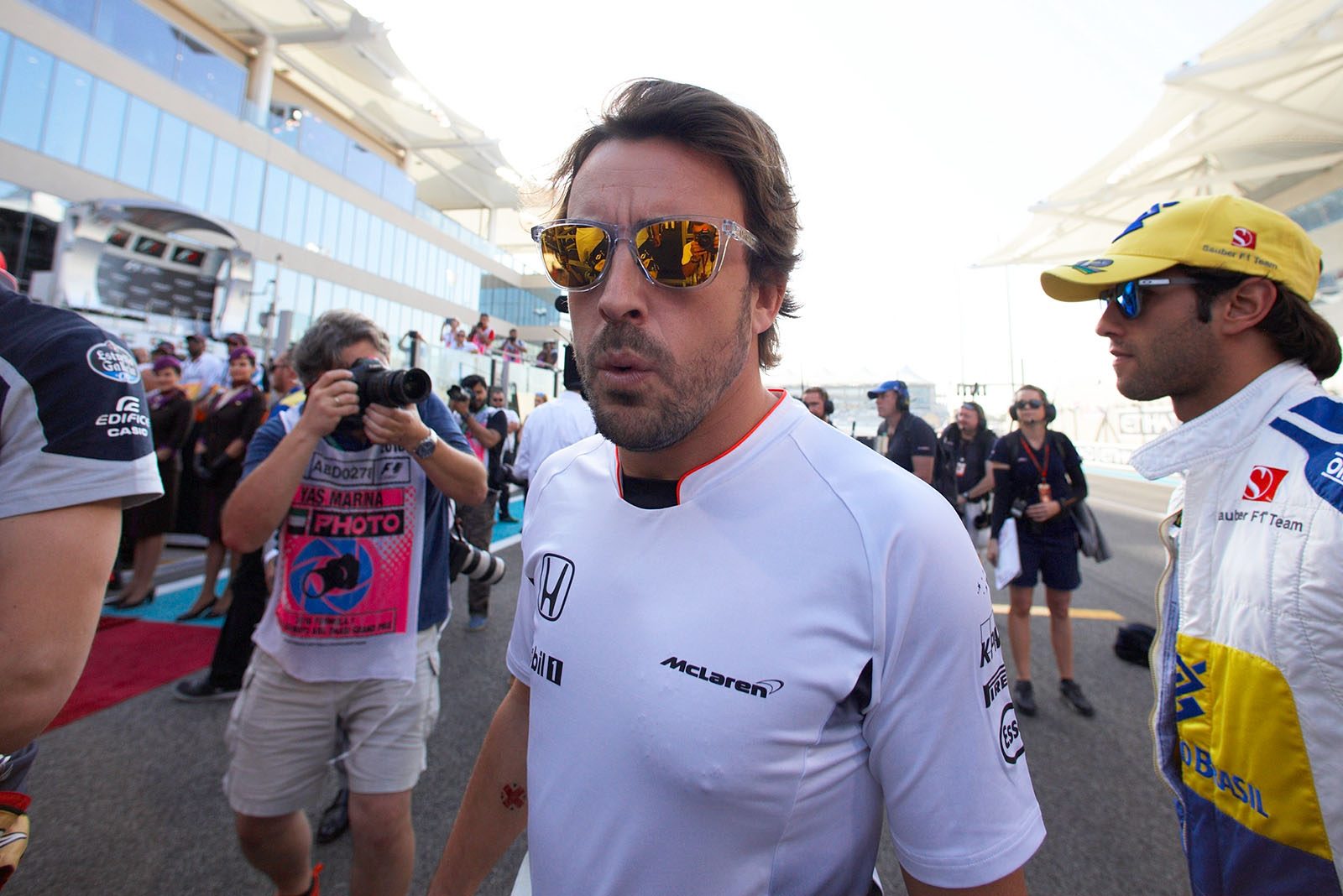 Spaniard Fernando Alonso, Abu Dhabi Grand Prix, 2016