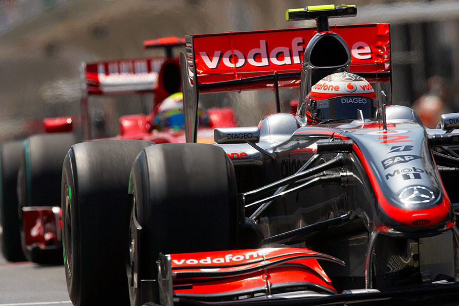 Heikki Kovalainen, McLaren Mercedes, in pitlane at Q3