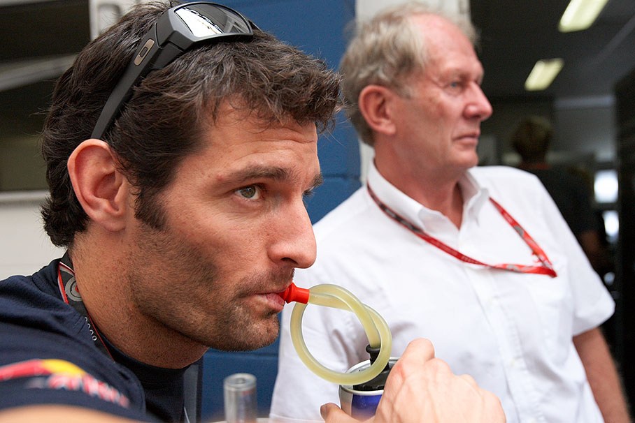 Mark Webber refuels energy