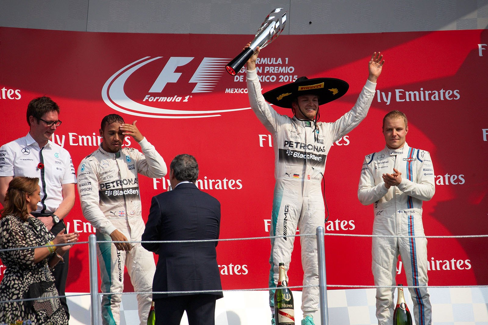 Finaly Nico Rosberg leads home Lewis Hamilton to win the Mexican Grand Prix 2015