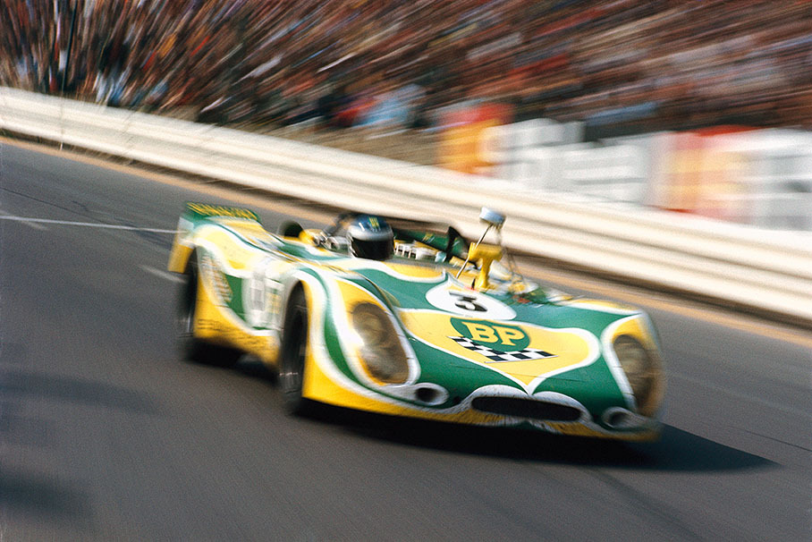 Auguste Veuillet's Porsche 908/2 026 #3, driven by Claude Ballot-Lena (F) and Guy Chasseuil (F), becomes second placed in prototype classification