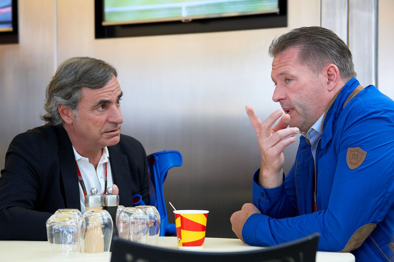 Fathers of both Toro Rosso drivers: Carlos Sainz and Jos Verstappen, Spielberg, Austrian Grand Prix, 2015