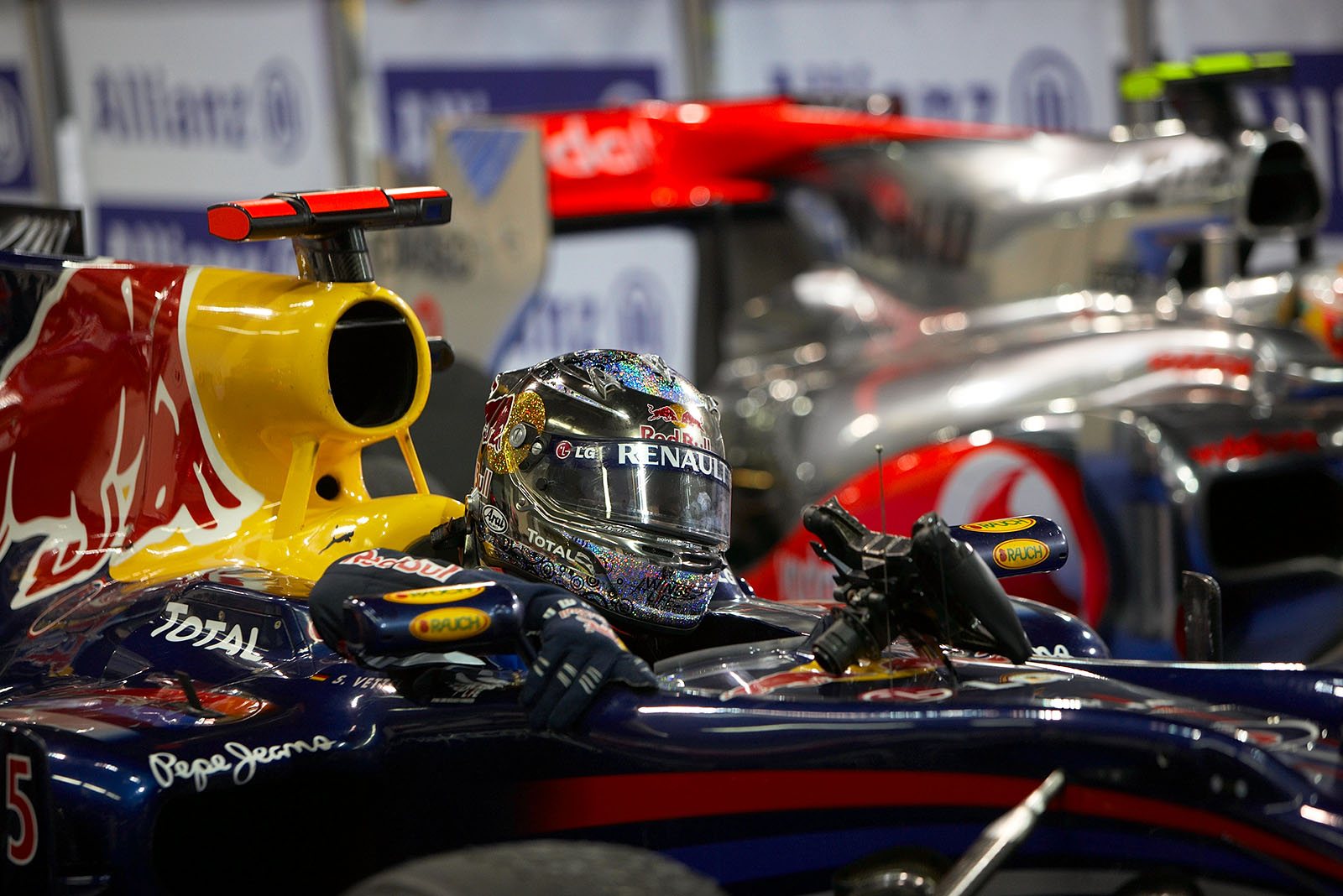 Sebastian Vettel claims his first World Championship title, as the youngest driver in history.