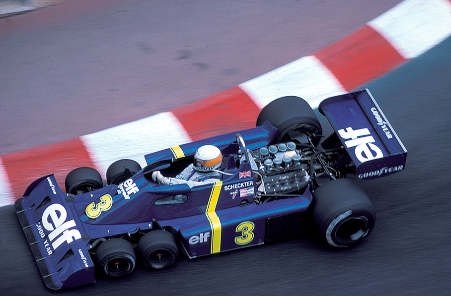 Jody Scheckter in his Tyrrell-Cosworth P34