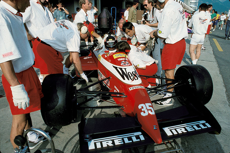 Bernd Schneider in his Zakspeed-Yamaha