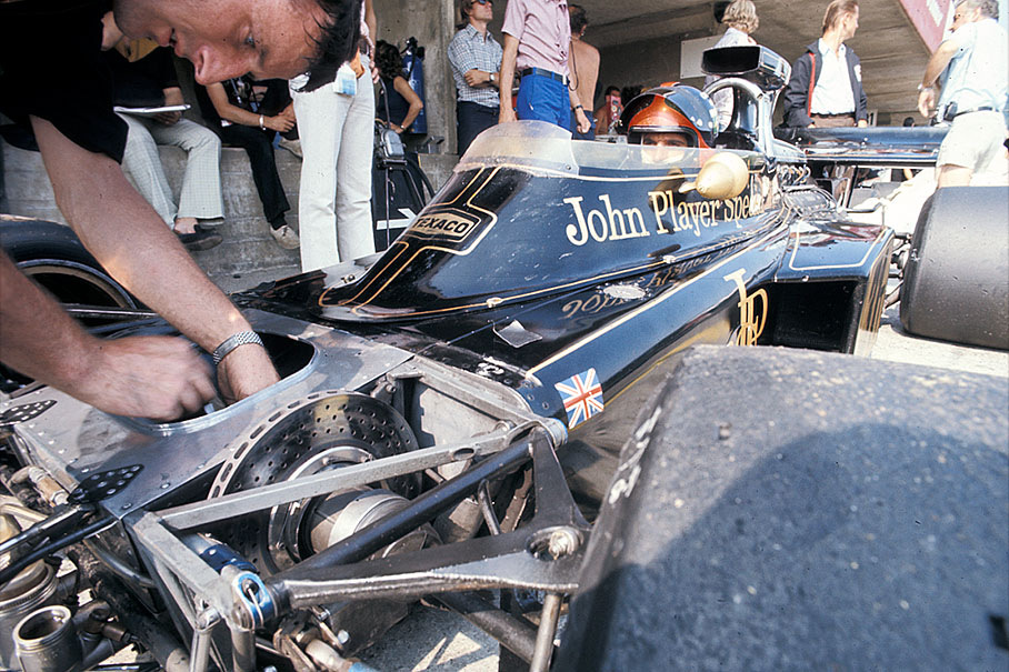 Emerson Fittipaldi in the Lotus-Cosworth 72D, Austrian GP 1972