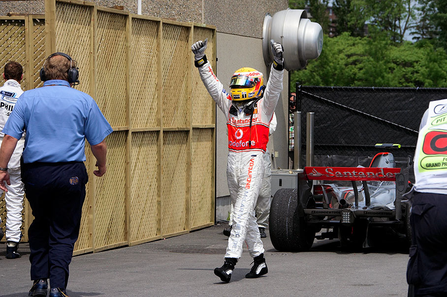 Race winner Lewis Hamilton