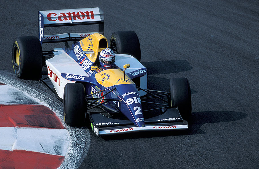 Alain Prost on Williams-Renault, French GP 1993