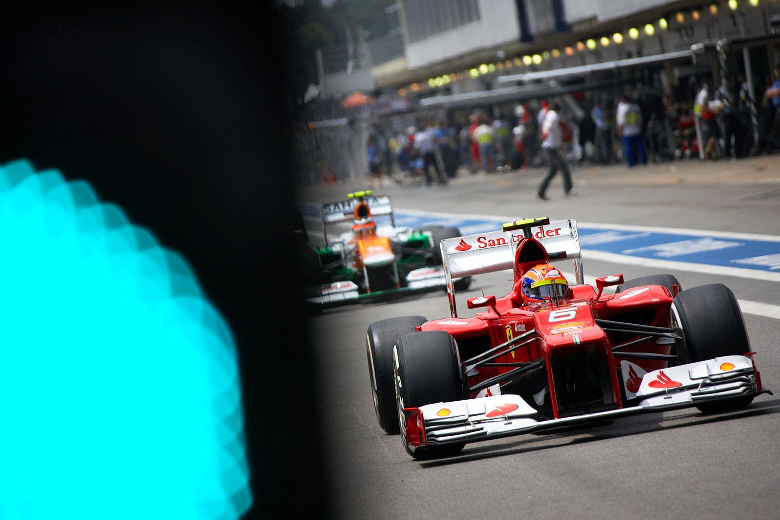 Green lights for Felipe Massa of Ferrari