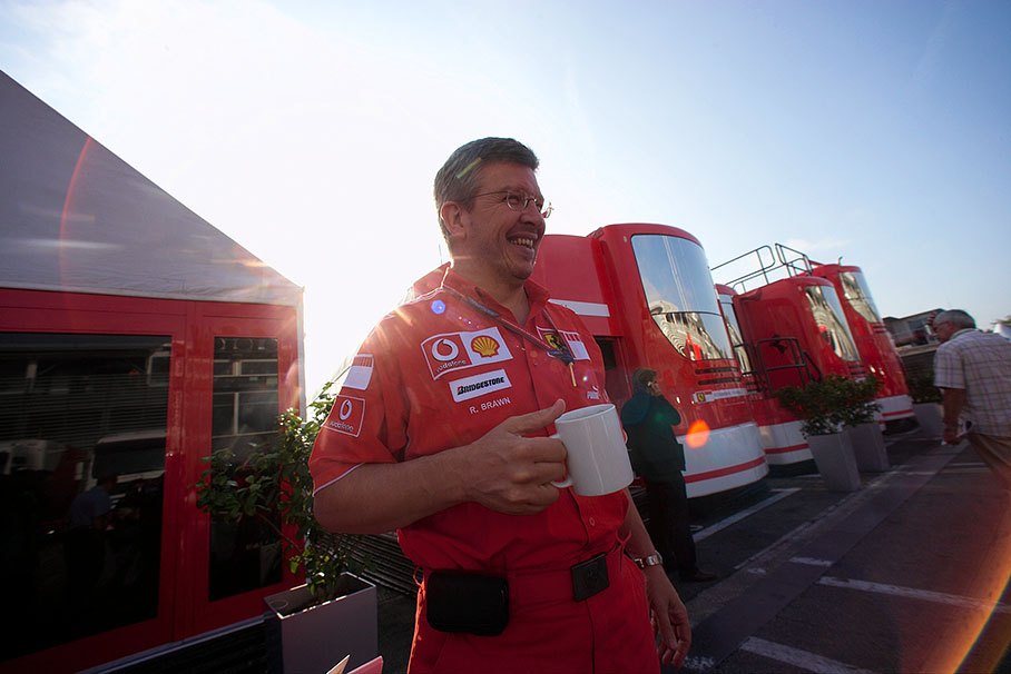 Ross Brawn goes to work