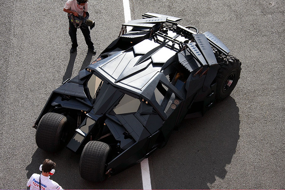 Promotional event of Toyota team and Batman movie The Dark Knight.