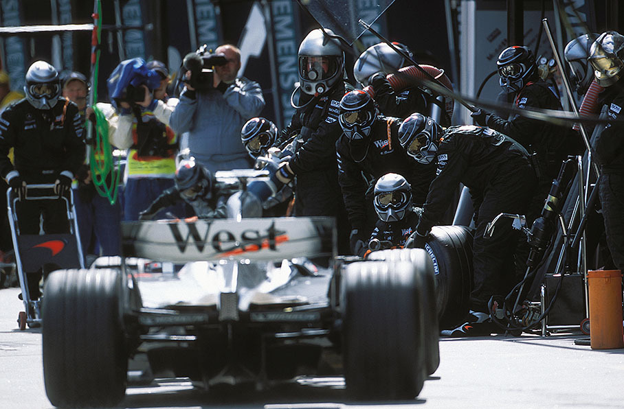 McLaren pit crew