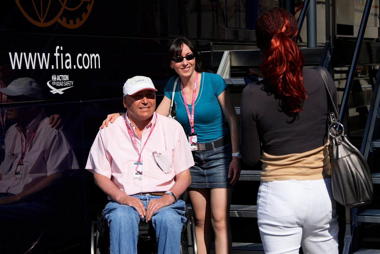 Ex-F1 driver Philippe Streiff is a regular visitor to Formula 1 paddock.