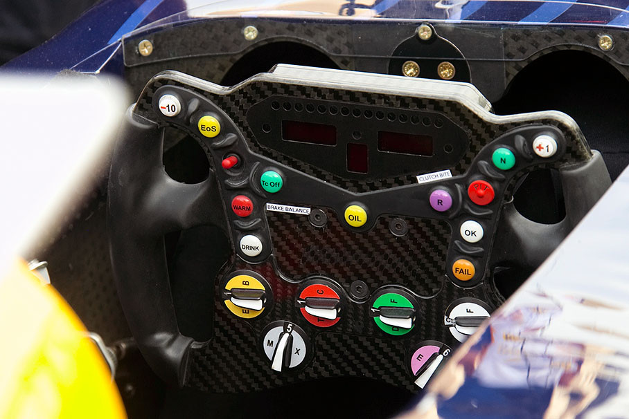 Red Bull steering wheel