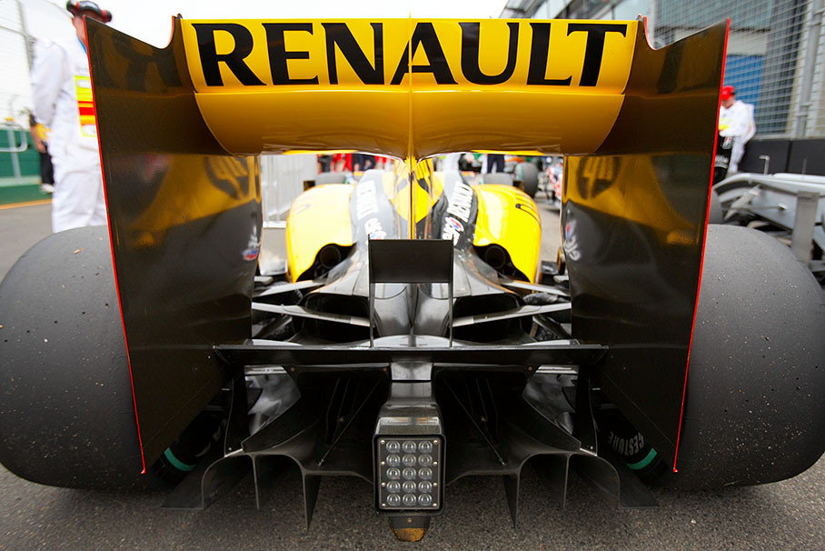 A Renault's rear