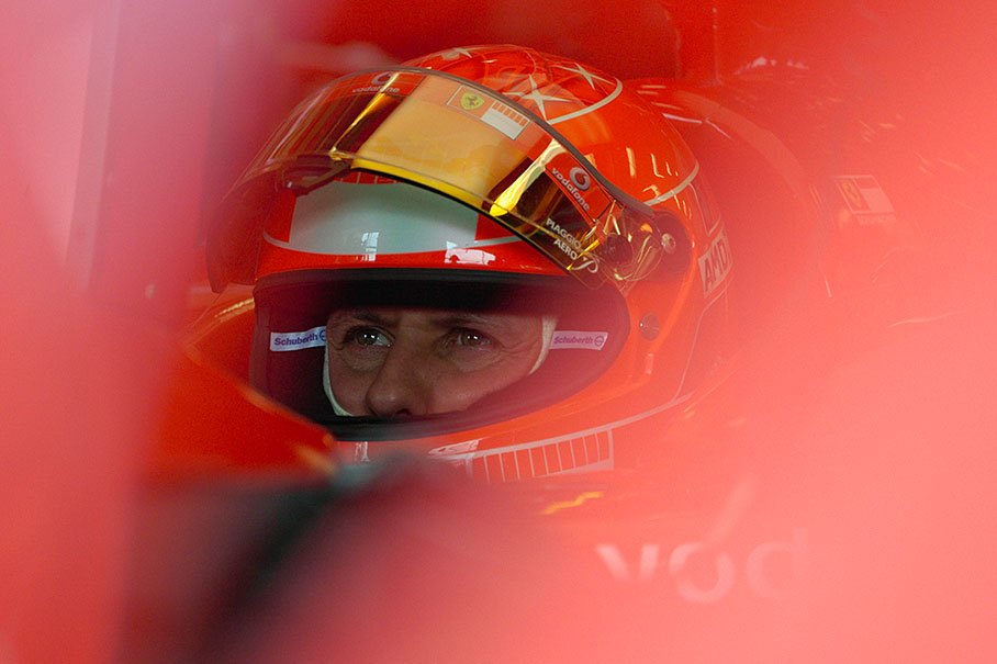 Michael Schumacher in the pits