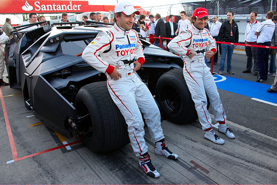 Promotional event of Toyota team and Batman movie The Dark Knight.