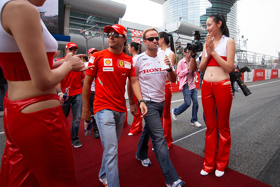 Felipe Massa and Rubens Barrichello