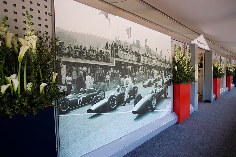 Paddock Club photo decoration
