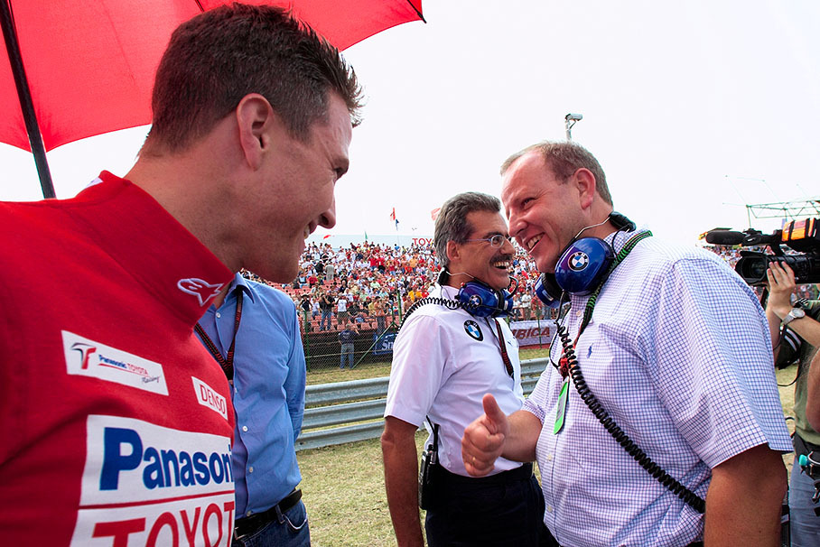 Thumbs up for Ralf Schumacher
