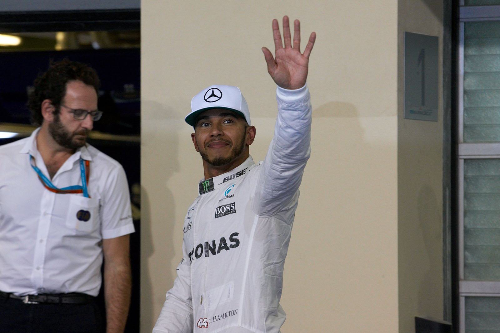 Pole setter Lewis Hamilton, Abu Dhabi Grand Prix, 2016