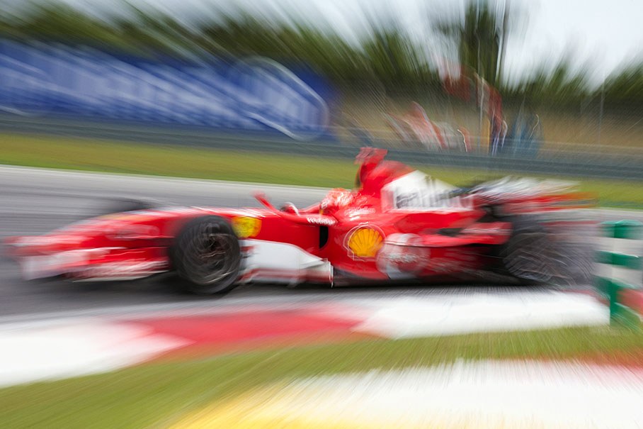 Zoom of Michael Schumacher
