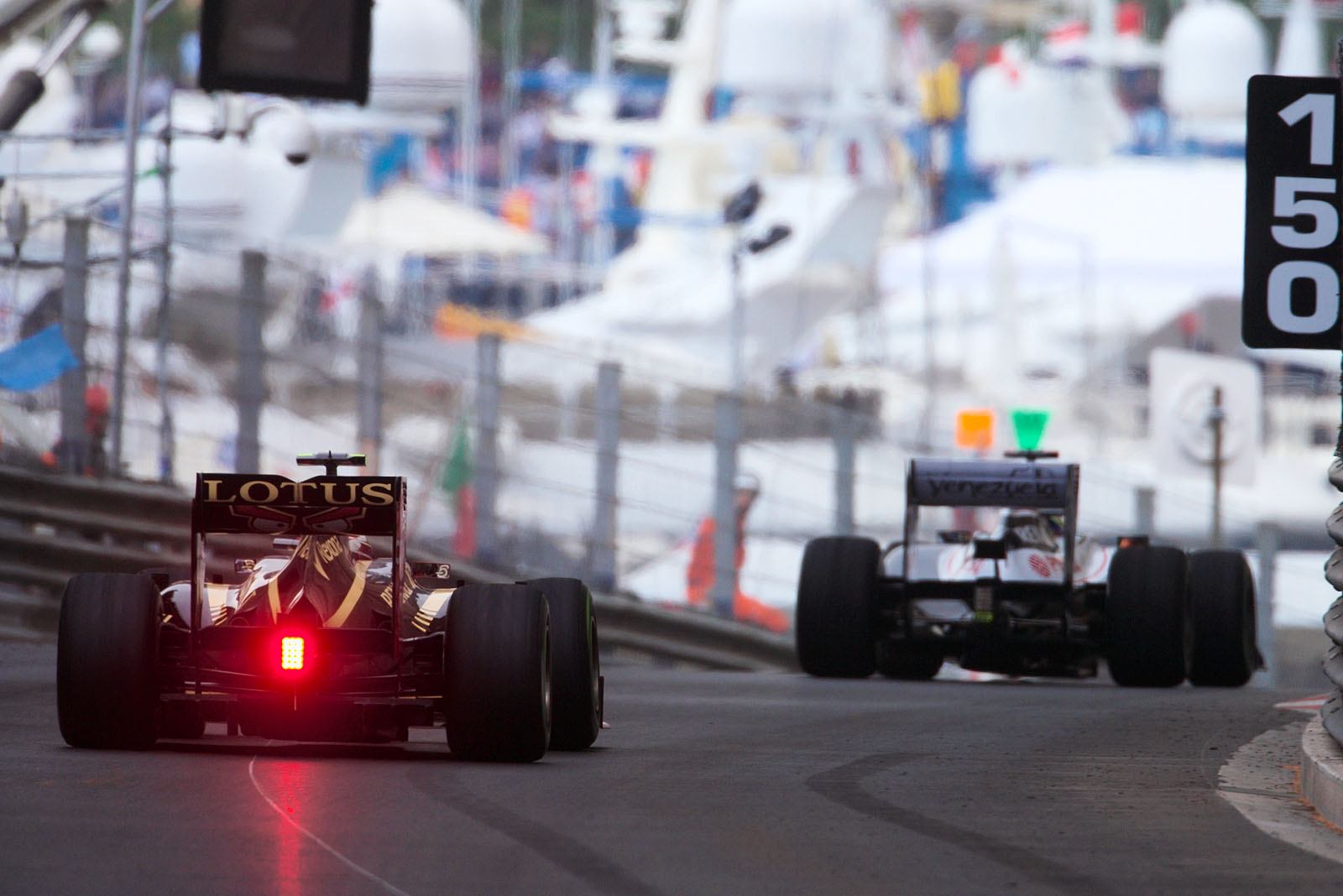 Romain Grosjean, Lotus F1 team, at tunnel exit