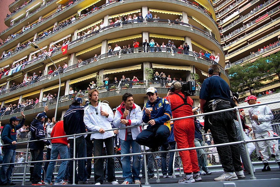 Drivers parade...