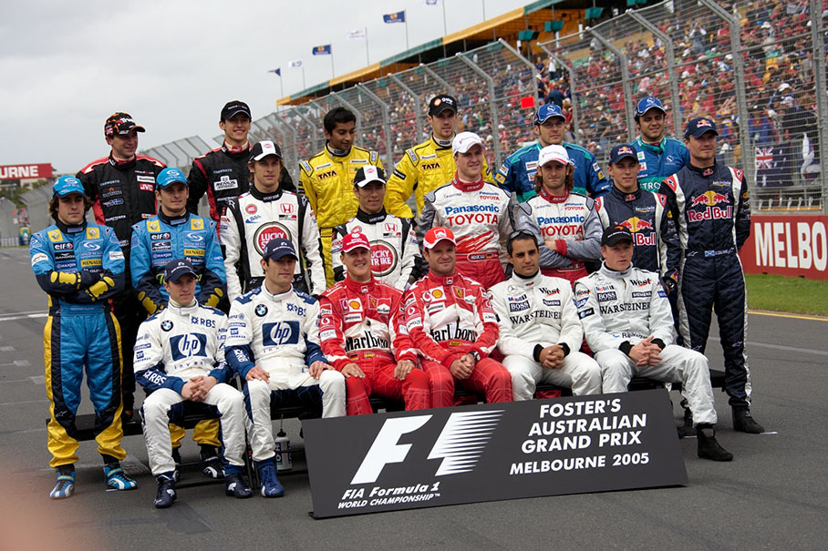 Same procedure as every year: group photo of all drivers